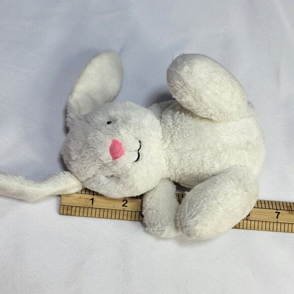 Carters Precious Firsts White Bunny Rabbit 6" Plush Stuffed Baby Toy - Picture 9 of 10